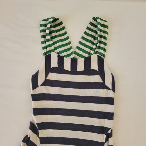 Anthropologie HWR Monogram Split Striped Size XS Dress Green Black - Picture 4 of 11